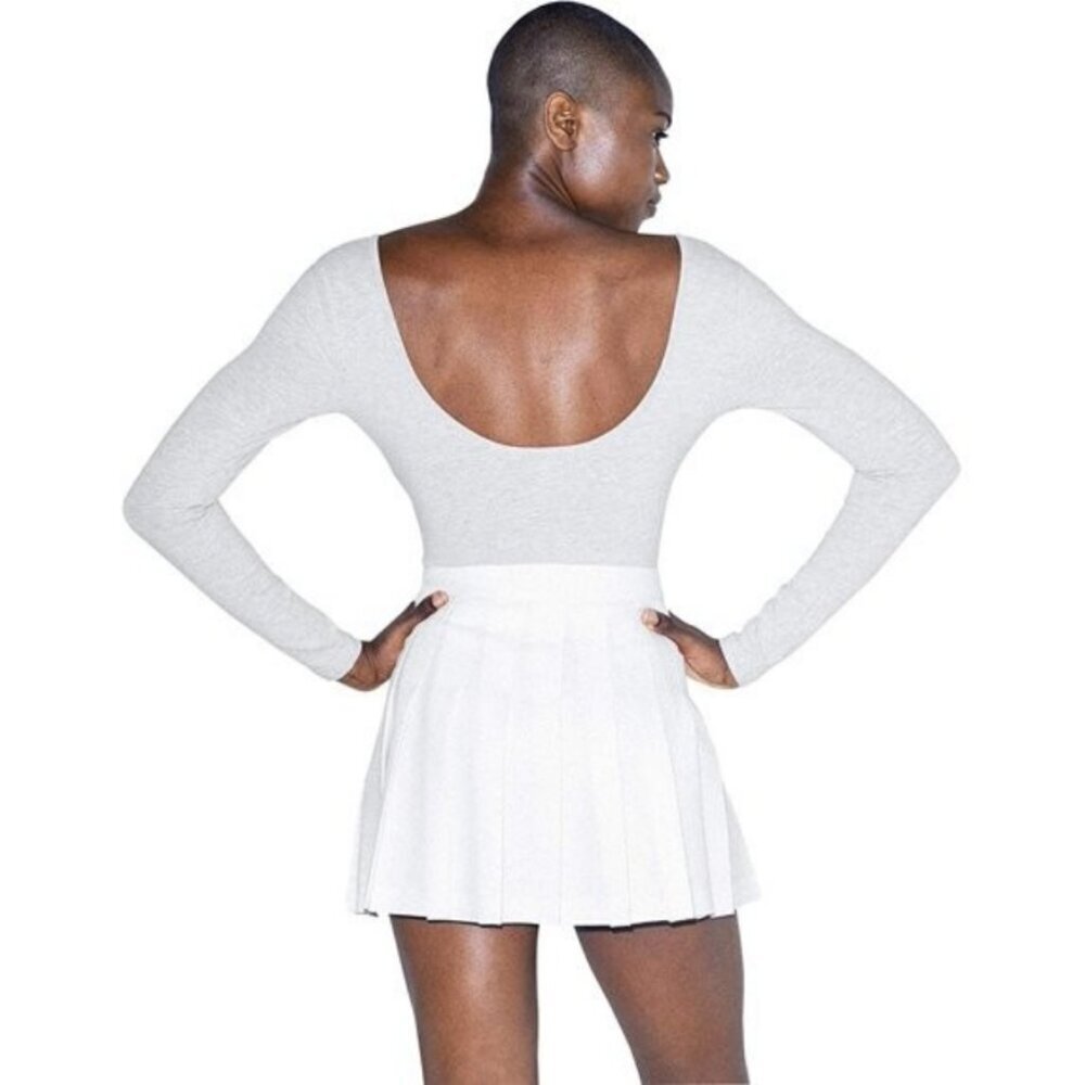 💕AMERICAN APPAREL💕 Tennis Skirt ~ White Large L NWOT - Picture 9 of 16